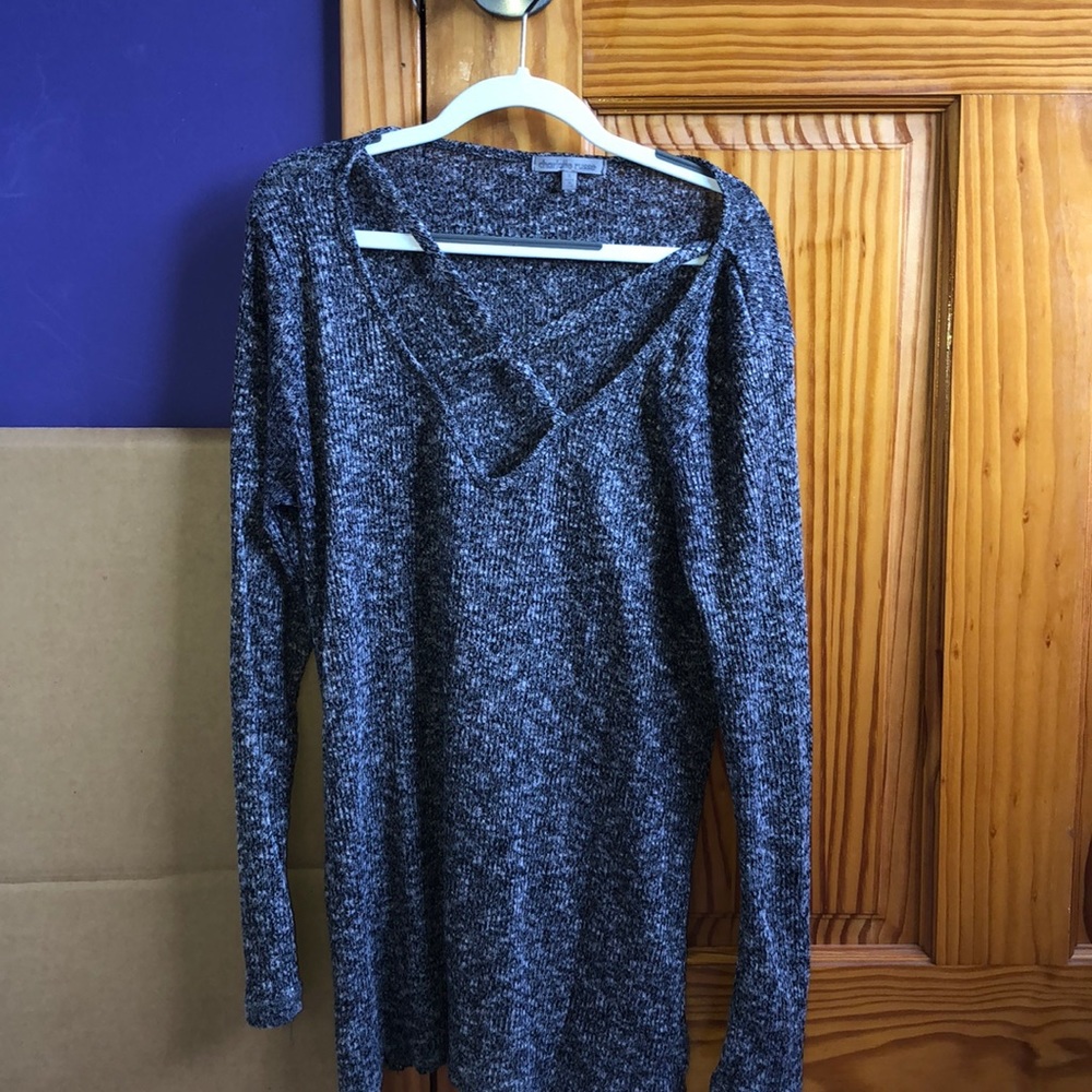 Gray knit sweater!